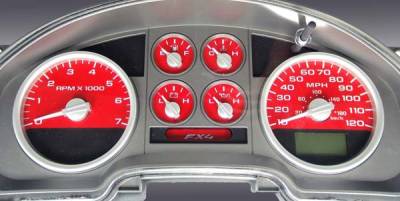 US Speedo Red Exotic Color Gauge Face - Displays MPH - FX4 04 RE