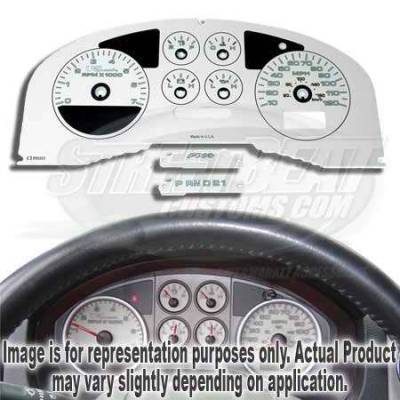 US Speedo White Exotic Color Gauge Face - Displays MPH - FX4 04 WH