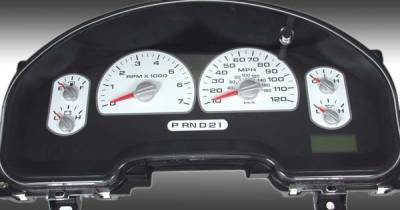 US Speedo White Exotic Color Gauge Face - Displays MPH - XLT 04 WH