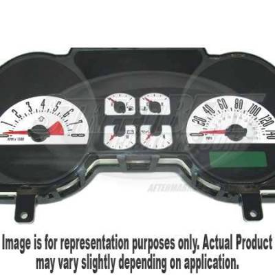 US Speedo White Exotic Color Gauge Face - Displays 140 MPH - 4 Gauges - MUS 084 WH