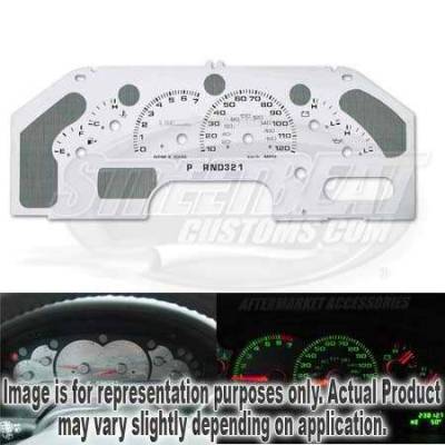 US Speedo Stainless Steel Gauge Face Message Center with Tan Dash - XPD0301