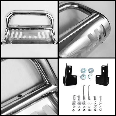 Spyder Auto - Toyota Tacoma Spyder Bull Bar - Chrome Stainless T-304 - BBR-TT-A02G1041 - Image 2