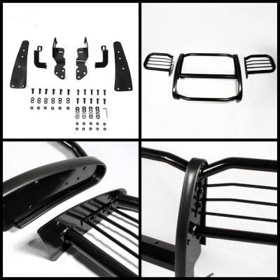 Spyder Auto - Chevrolet Silverado Spyder Grille Guard - Black - GG-CS-A27G0405-BK - Image 2