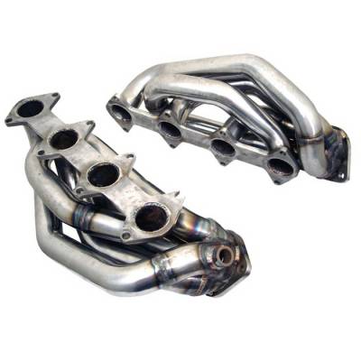 Ford Mustang Spyder Exhaust Header - Chrome - TS-HE-FM05GT-C