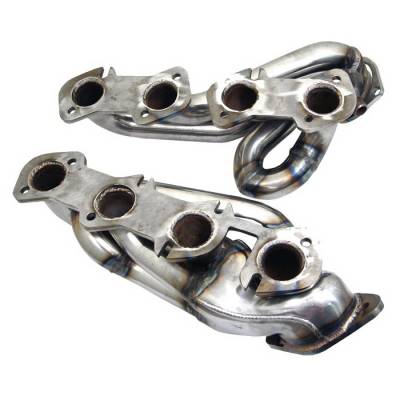 Ford Mustang Spyder Exhaust Header - Chrome - TS-HE-FM96GT-C