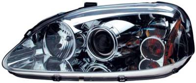 TYC Projector Headlights with Chrome Housing - 80610500