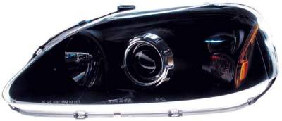 TYC Projector Headlights with with Black Housing - 80610540