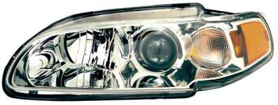 TYC Clear Projector Headlights with Chrome Housing - 1PC - 80616500