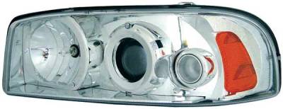 TYC Projector Headlights with Chrome Housing - 80621500