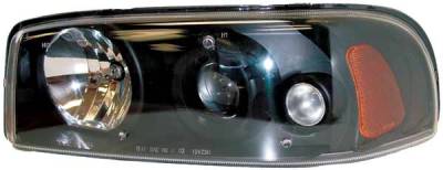 TYC Projector Headlights with Black Housing - 80621540