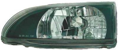 TYC Euro Clear Headlights Black Housing - 80622541
