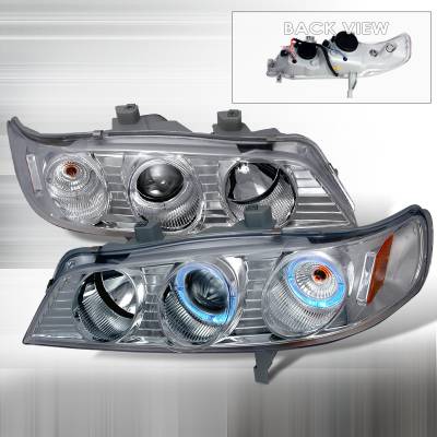 Honda Accord Spec-D Halo Projector Headlights - Chrome - 2LHP-ACD94-KS