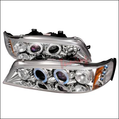 Honda Accord Spec-D Halo LED Projector Headlights - Chrome - 2LHP-ACD94-TM