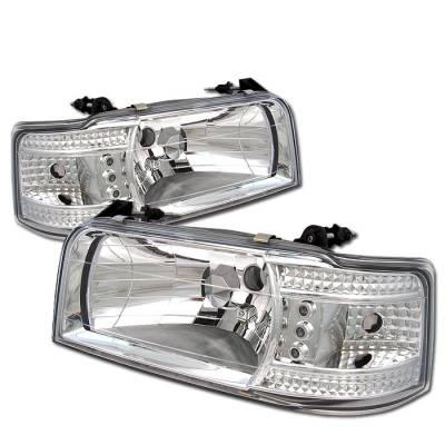Ford F150 Spyder Crystal Headlights - Chrome - 333-FB92-1PC-C