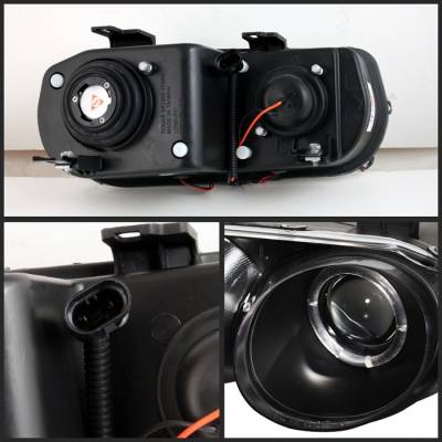 Spyder - Acura Integra Spyder Projector Headlights - LED Halo - Black - 444-AI98-HL-BK - Image 2