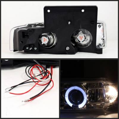 Spyder - Chevrolet Astro Spyder Projector Headlights - LED Halo - Chrome - 444-CA95-HL-C - Image 2