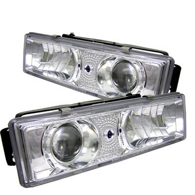 Chevrolet CK Truck Spyder Projector Headlights - Chrome - 444-CCK88-C