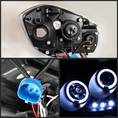Spyder - Chevrolet Cobalt Spyder Projector Headlights - LED Halo - LED - Black - 444-CCOB05-HL-BK - Image 2