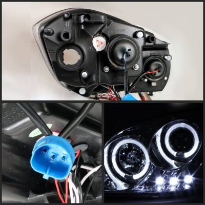 Spyder - Chevrolet Cobalt Spyder Projector Headlights - LED Halo - LED - Chrome - 444-CCOB05-HL-C - Image 2