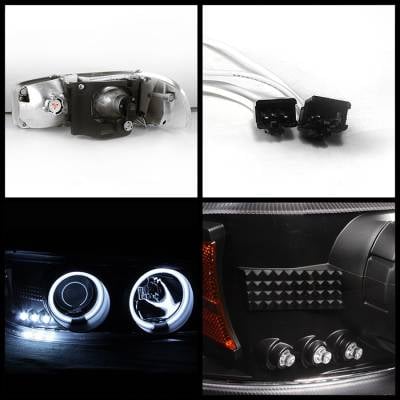 Spyder - GMC Sierra Spyder Projector Headlights - CCFL Halo - LED - Black - 444-CDE00-CCFL-BK - Image 2