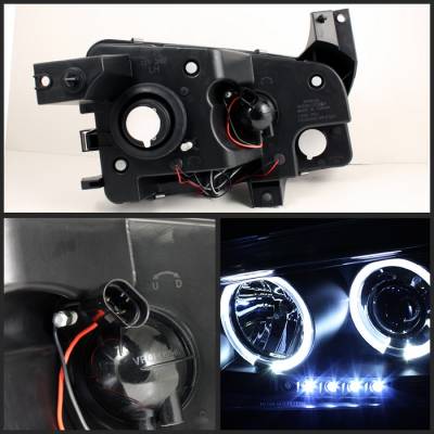 Spyder - Dodge Charger Spyder Projector Headlights - LED Halo - LED - Black - 444-DCH05-LED-BK - Image 2