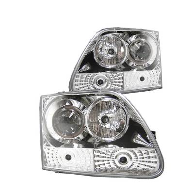 Ford Expedition Spyder Projector Headlights - Chrome - 444-FF15097-C