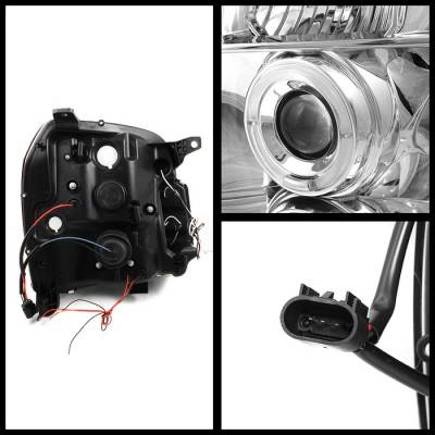 Spyder - GMC Yukon Spyder Projector Headlights - LED Halo - LED - Chrome - 444-GY07-HL-C - Image 2