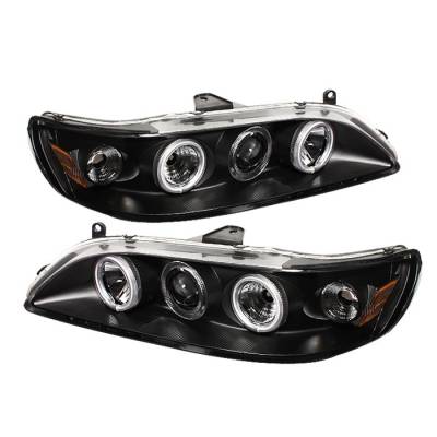 Spyder - Honda Accord Spyder Projector Headlights - CCFL Halo - Black - 1PC - 444-HA98-CCFL-BK - Image 1