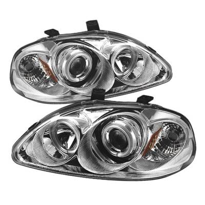 Spyder - Honda Civic Spyder Projector Headlights - CCFL Halo - Chrome - 444-HC96-CCFL-C - Image 1