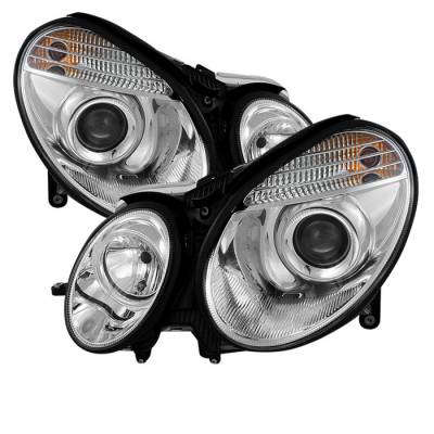 Spyder - Mercedes-Benz E Class Spyder Projector Headlights - Xenon HID Model Only - Chrome - 444-MBW21103-HID-C - Image 1