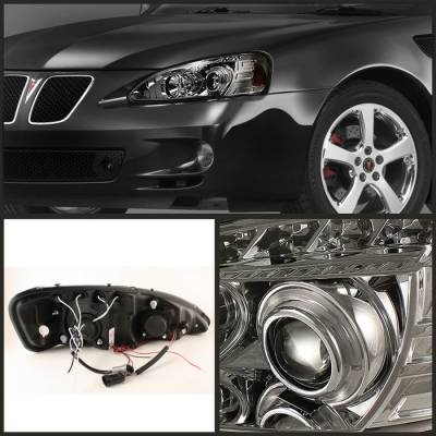 Spyder - Pontiac Grand Prix Spyder Projector Headlights - LED Halo - LED - Chrome - 444-PGP04-HL-C - Image 2