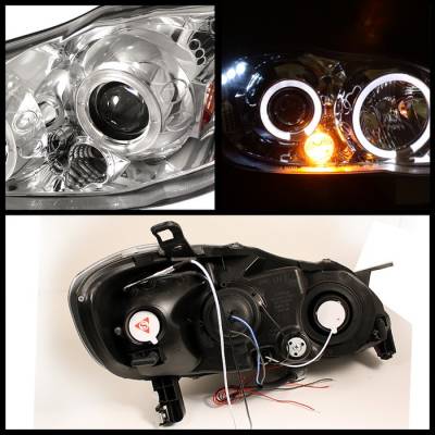 Spyder - Toyota Corolla Spyder Projector Headlights - LED Halo - LED - Chrome - 444-TC03-HL-C - Image 2