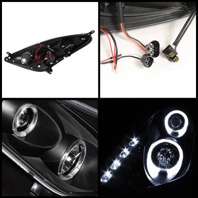 Spyder - Toyota Celica Spyder Projector Headlights - LED Halo - DRL LED - Black - 444-TCEL00-LED-BK - Image 2