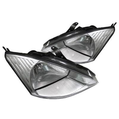 Ford Focus Spyder Crystal Headlights - Chrome - HD-JH-FF00-C