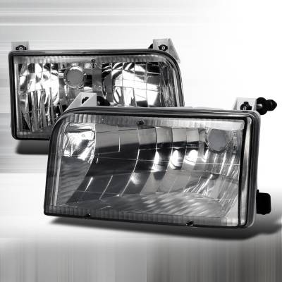 Ford F150 Spec-D Crystal Housing Headlights - Smoke - LH-F15092G-DP