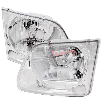 Ford Expedition Spec-D Crystal Housing Headlights - Chrome - LH-F15097-KS
