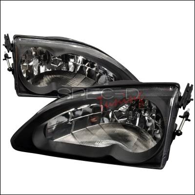 Ford Mustang Spec-D Crystal Housing Headlights - Black - LH-MST94JM-WJ
