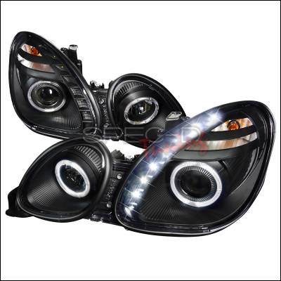 Lexus GS Spec-D Halo Projector Headlights - Black Housing - LHP-GS30098JM-RS