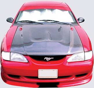 Street Scene - Ford Mustang Street Scene Vent Style Carbon Fiber Hood - 950-72142 - Image 2