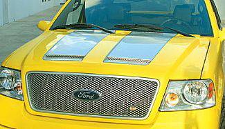 Ford F150 Street Scene Vent Style Fiberglass Hood - 950-73700