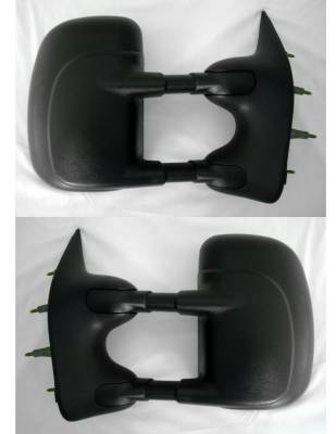 Ford E-Series Suvneer Standard Extended Powered Towing Mirror with Dual Pivoting Arms - Left & Right Side - FDE1-9410-G0