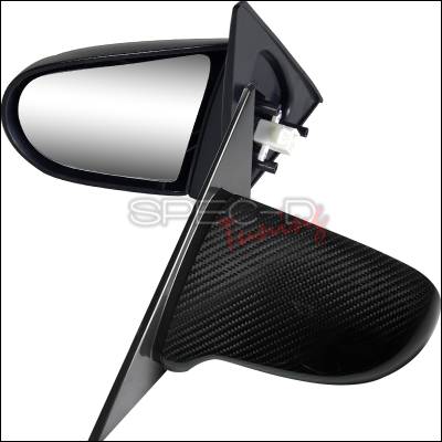 Honda Civic 4DR Spec-D Spoon Style Mirror - Carbon Finish Power Adjusting - RMS-CV014CF-P