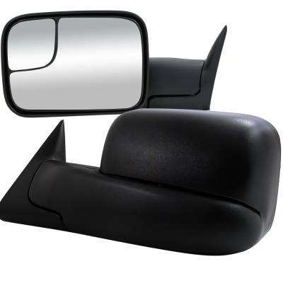 Dodge Ram Spec-D Towing Mirrors - Power - RMX-RAM98H-P-FS
