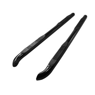 Ford Escape Spyder 3 Inch Round Side Step Bar- Powder Coated Black - SSB-FE-A07S0517H-BK