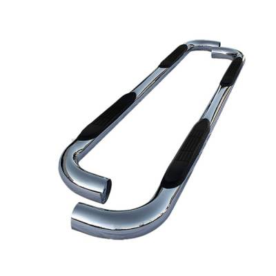 GMC Canyon Spyder 3 Inch Round Side Step Bar T-304 Stainless SteelPolished - SSB-GC-A07S0414T