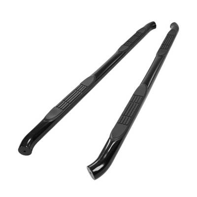 Chevrolet Equinox Spyder 3 Inch Round Side Step Bar- Powder Coated Black - SSB-GTE-A07S0426-BK