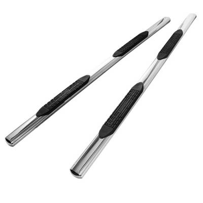 Acura MDX Spyder 4 Inch Oval Side Step Bar T-304 Stainless SteelPolished - SSB-HP-A09S1606