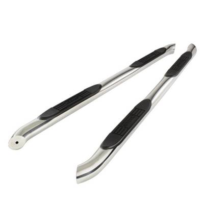 Jeep Liberty Spyder 3 Inch Round Side Step Bar T-304 Stainless SteelPolished - SSB-JL-A07S0916