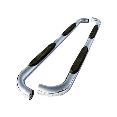 Nissan Murano Spyder 3 Inch Round Side Step Bar T-304 Stainless SteelPolished - SSB-NMU-A07S1211