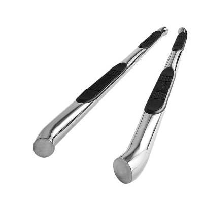 Nissan Murano Spyder 3 Inch Round Side Step Bar T-304 Stainless SteelPolished - SSB-NMU-A07S1213